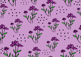 seamless pattern featuring elegant floral and nature-inspired elements, designed for versatility and aesthetic appeal.
