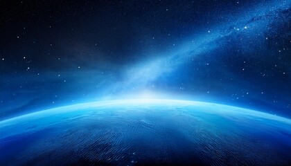 Fototapeta premium blue space background