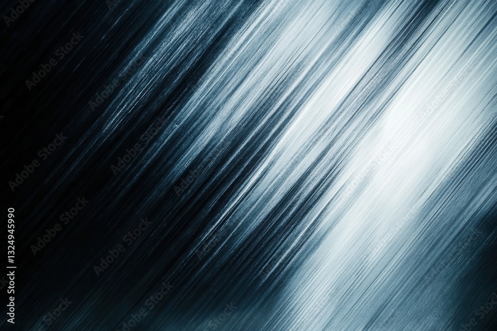 Leinwandbilder dynamic metallic background with sleek diagonal lines creating an industrial aesthetic and glowing i