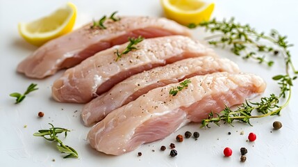 chicken on white background