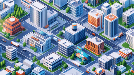 Silicon Valley. Set of detailed isometric vector. Infographics EPS 8.