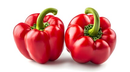 赤ピーマン 白背景で分離