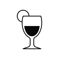 Half Lemonade vector icon
