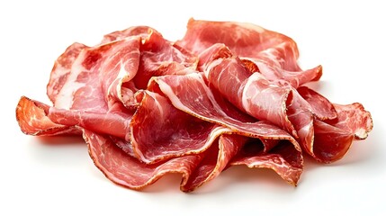 Obraz premium Capocollo isolated on white background