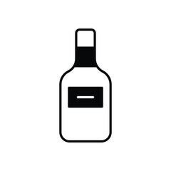 Chilled White Wine vector icon
