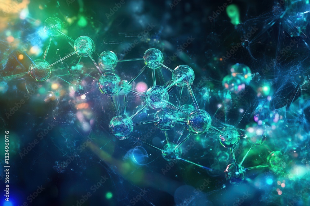 Wall mural quantum computing transforming connections in a futuristic world