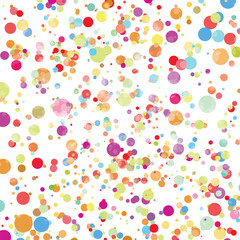 Light multicolor background, colorful vector texture with circles. Splash effect banner. Glitter silver dot abstract illustration with blurred drops of rain. Pattern for web page, banner,poster, card.