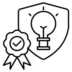 Intellectual Property  Icon Element For Design
