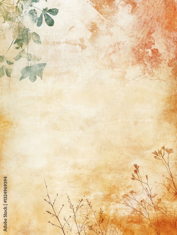 Leinwandbilder Bohemian style background with warm earth tones and organic patterns creating an artistic and natural atmosphere for various projects