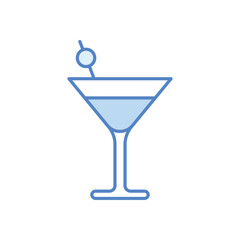 Lychee Martini vector icon