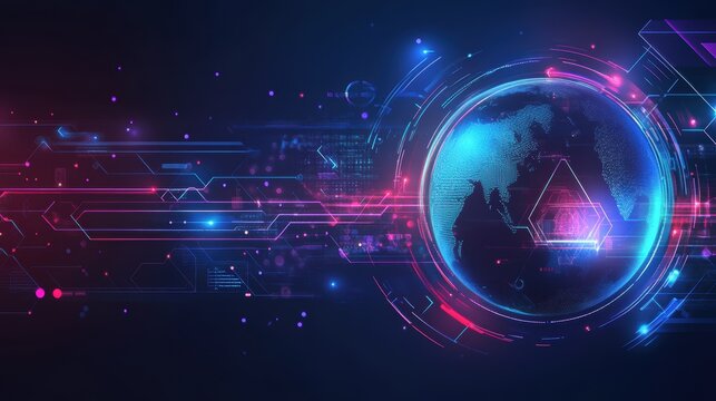 High tech background template design.