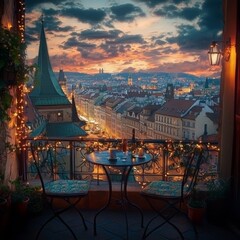 Prague's Old Town by candlelight