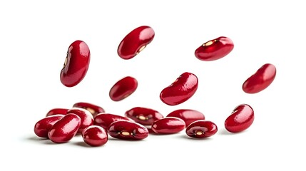 Fresh Kidney Beans Isolated on White Background