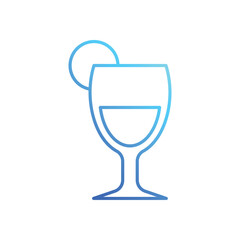 Half Lemonade vector icon