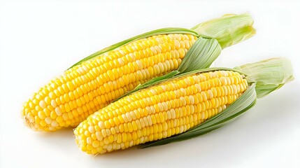 corn on white background