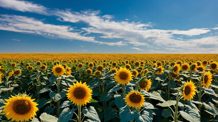 Fototapeta premium sunflowers in the field