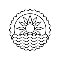 abstract flower. Simple mandala design for coloring. Vector floral mandala. Geometric ornamental mandalas. bold and easy coloring pages, mandala victor. mandala illustration. mandala line art