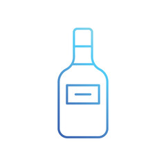 Chilled White Wine vector icon