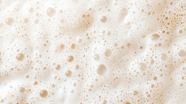 Delicate foam bubbles forming soft, textured surface highlighting beauty, hygiene, and cleaning product concepts with pristine, fresh aesthetic