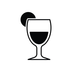 Half Lemonade vector icon