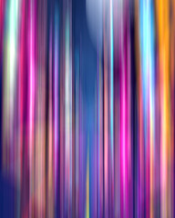 Abstract colorful light trails overlay