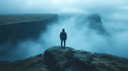 A celestial-inspired galaxy gradient, deep blue hues