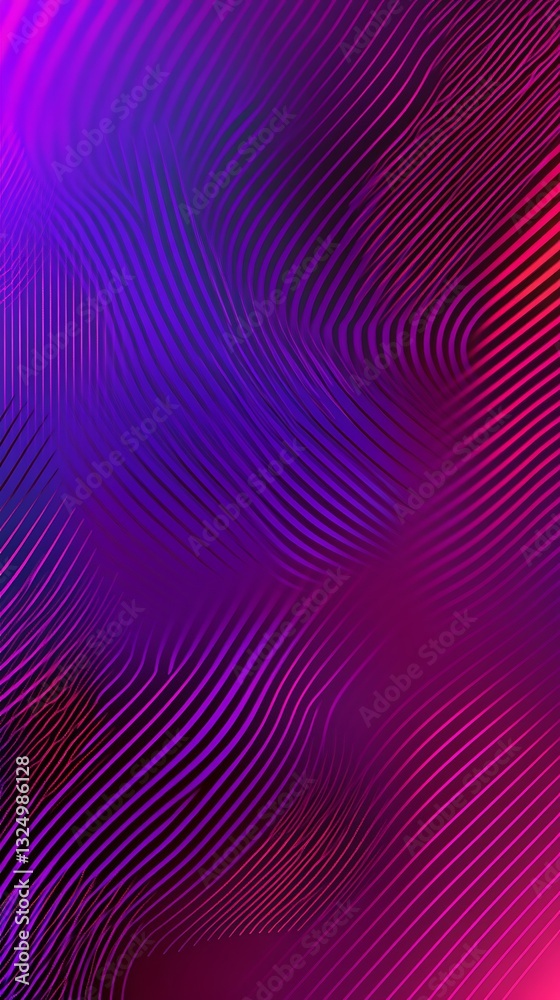 Poster abstract gradient background with dynamic curved lines for digital art