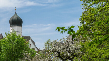 Turmspitze vom V&ouml;hlinschloss in Illertissen, 