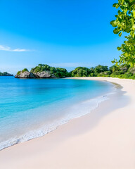 Fototapeta premium Serene tropical beach scene