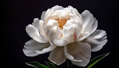 timelapse of white peony flower blooming