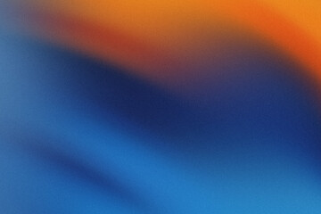Abstract Background with Blue, Teal, and Orange Waves