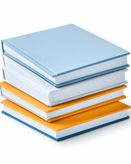 Stack of colorful hardback books