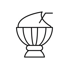 Frozen Hot Chocolate vector icon