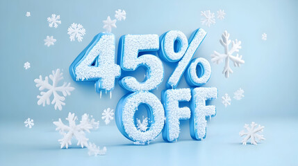 Winter sale, 45% off