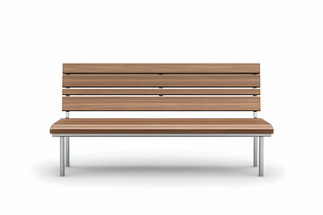 Wooden park bench