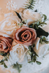 wedding bouquet of roses