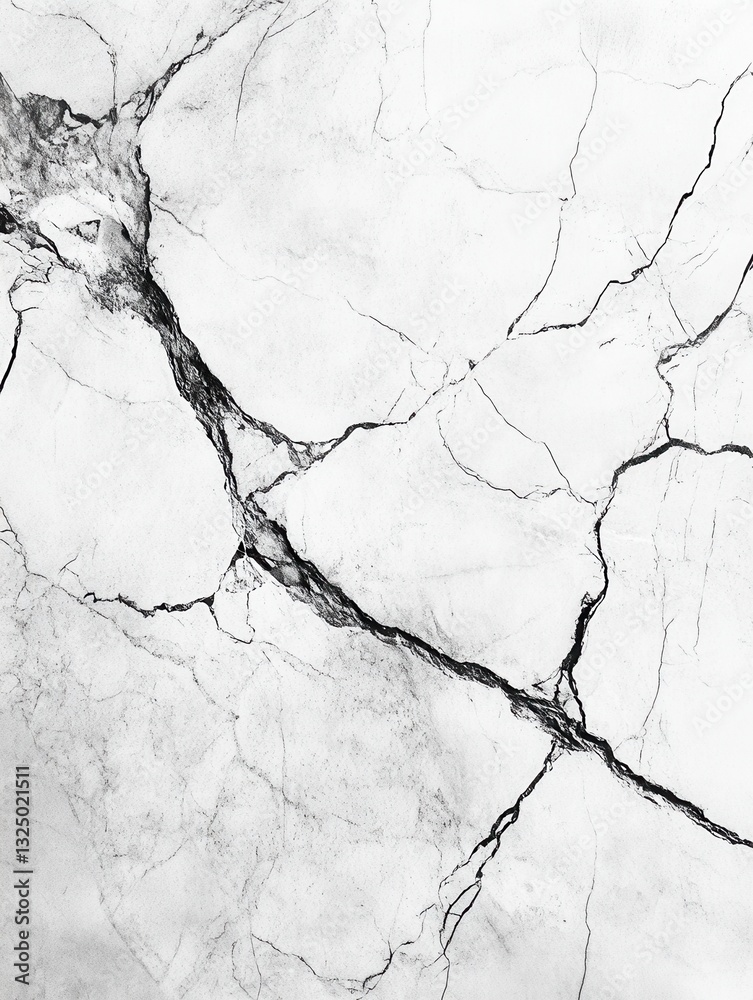 Poster elegant cool gray marble texture featuring striking white veins for sophisticated design spaces