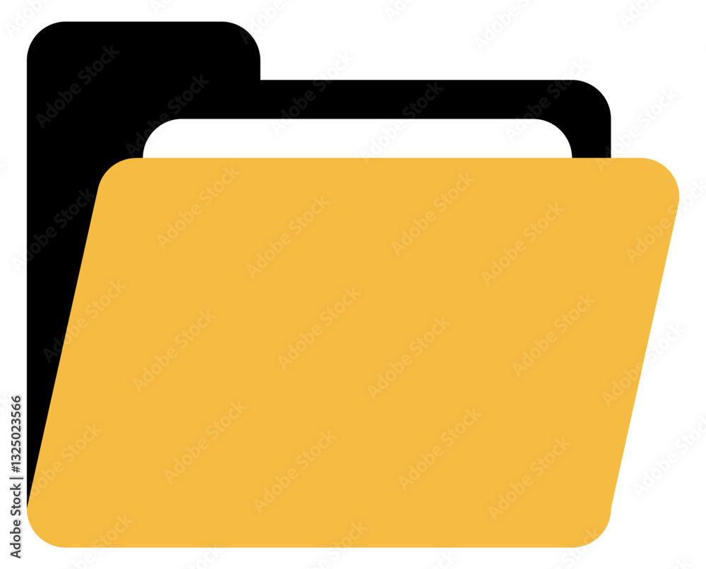 Aufkleber open folder icon, file document archive icon sign - data storage folder file document icon button. SVG