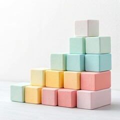 colorful sticky notes on white background
