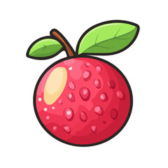 Lychee Icon | Sleek & Modern Digital Illustration.
