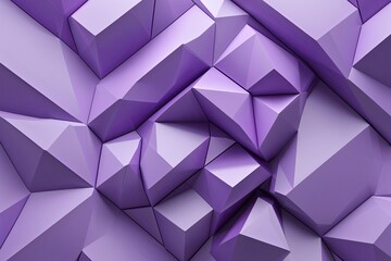 Obraz premium Chic 3D Geometric Patterns in Abstract Lilac Design
