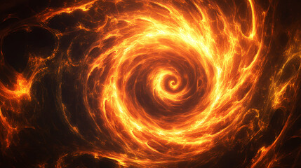 Blazing vortex: a hypnotic journey through vibrant concentric circles. Blazing Luminance. Illustration