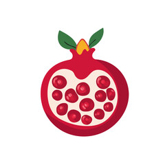 Pomegranate Icon | Elegant & Clean Digital Artwork.
