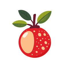 Quandong Icon | Sleek & Contemporary Flat Design.
