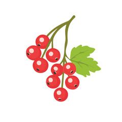 Red Currant Icon | Bold & Sleek Flat Design.

