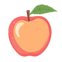 Rose Apple Icon | Fresh & Simplistic Vector Illustration.
