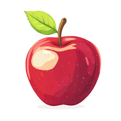 Velvet Apple Icon – Vector Illustration of the Smooth and Unique Fruit
