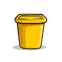 Yellow Mombin Icon – Vector Illustration of the Tropical Yellow Mombin Fruit

