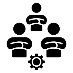 Consulting Team  Icon Element For Design