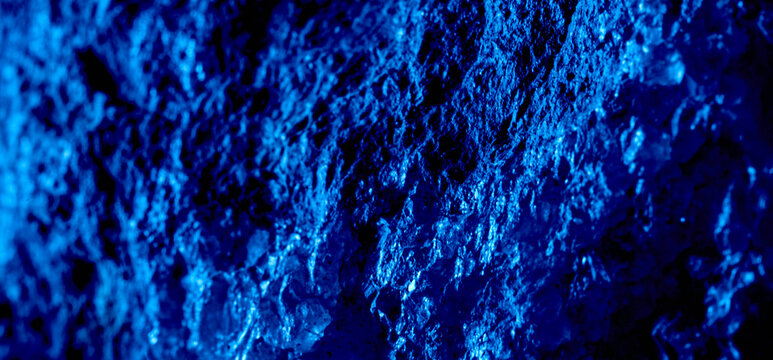  blue moody rock cave background dark night